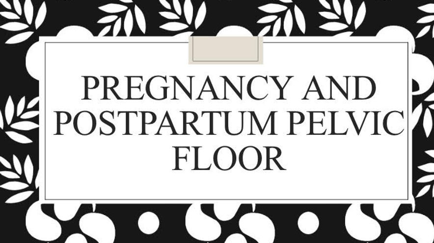 Pregnancy and Postpartum Pelvic Floor